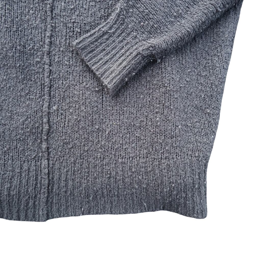 Free People Gray Fisherman Sweater Wool Blend Boho Cozy Sz SP - Picture 7 of 15